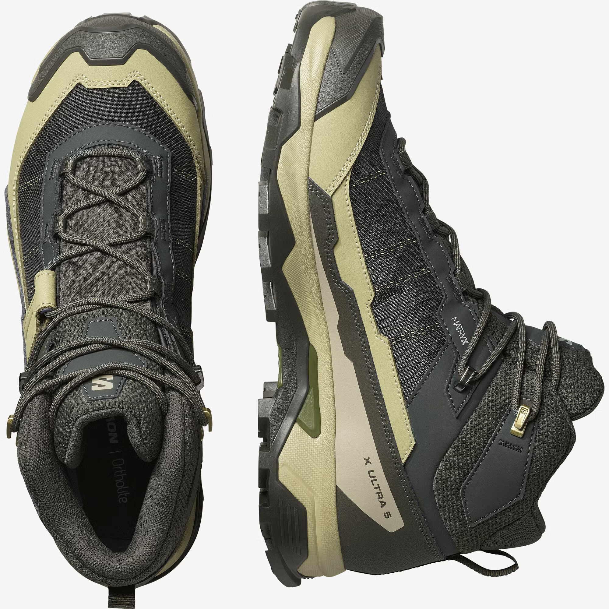 Ботинки X ULTRA 5 MID GTX (RU 41.5 UK 8.5 USm 9 СМ 26.5; peat/gray green/blue nights)